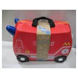 Trunki Ride-On Kids Suitcase | Tow-Along Toddler Luggage | Carry-On Cute Bag with Wheels Frank Fire Truck Red Trunki Ride-On Kids Suitcase | Tow-Along Toddler Luggage | Carry-On Cute Bag with Wheels Frank Fire Truck Red