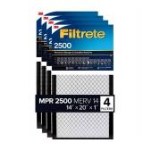 NEW 3M 2500 Series Filtrete 1" Filter, 4-pack 14x20x1" NEW 3M 2500 Series Filtrete 1" Filter, 4-pack 14x20x1"