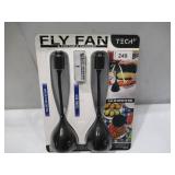 NEW Fly Fan 2- Pack with Built-In Power Bank Portable Charger by Tech2 NEW Fly Fan 2- Pack with Built-In Power Bank Portable Charger by Tech2