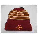 NEW Iowa State University Cyclones Maroon Striped Beanie Stocking Cap - OSFM NEW Iowa State University Cyclones Maroon Striped Beanie Stocking Cap - OSFM