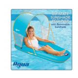 Aqua Ultimate Sunshade Recliner Pool Lounge, Blue and Pineapple Aqua Ultimate Sunshade Recliner Pool Lounge, Blue and Pineapple