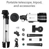 Dartwood Astronomical Telescope - 360° Rotational Telescope - Multiple Eyepieces Included for Different Zoom (Black/White) Dartwood Astronomical Telescope - 360° Rotational Telescope - Multiple Eyepieces Included for Different Zoom (Black/White)
