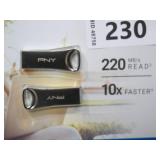 NEW PNY 64GB Elite-X USB 3.2 Flash Drive (2 Pack) NEW PNY 64GB Elite-X USB 3.2 Flash Drive (2 Pack)