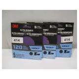 NEW 3 Pack of 3M Ultra Durable 5 inch Power Sanding Discs (5 Per Pack) - 120 Grit NEW 3 Pack of 3M Ultra Durable 5 inch Power Sanding Discs (5 Per Pack) - 120 Grit