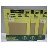 NEW 3 Packs of 3M 11 in. L x 9 in. W Fine Aluminum Oxide Sandpapers 150 Grit - 5 Sheets per Pack NEW 3 Packs of 3M 11 in. L x 9 in. W Fine Aluminum Oxide Sandpapers 150 Grit - 5 Sheets per Pack