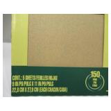 NEW 3 Packs of 3M 11 in. L x 9 in. W Fine Aluminum Oxide Sandpapers 150 Grit - 5 Sheets per Pack NEW 3 Packs of 3M 11 in. L x 9 in. W Fine Aluminum Oxide Sandpapers 150 Grit - 5 Sheets per Pack