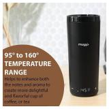 NEW Muggo 12 oz Self-Heating Coffee Mug, Black Portable with Leak-Proof Lid & 3-Hour Battery Life NEW Muggo 12 oz Self-Heating Coffee Mug, Black Portable with Leak-Proof Lid & 3-Hour Battery Life