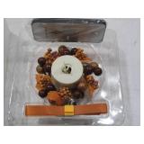 Luminara Set of Three Glass Ornaments with Flameless Tealight Candle - Harvest Luminara Set of Three Glass Ornaments with Flameless Tealight Candle - Harvest