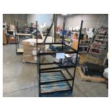 Adjustable Black Metal Frame Built to Fit Onto Pallets - Perfect for Projects Adjustable Black Metal Frame Built to Fit Onto Pallets - Perfect for Projects