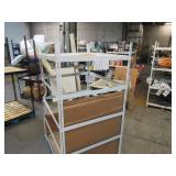 Adjustable White Metal Frame Built to Fit Onto Pallets - Perfect for Projects Adjustable White Metal Frame Built to Fit Onto Pallets - Perfect for Projects