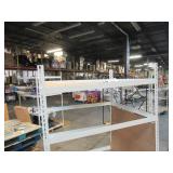 Adjustable White Metal Frame Built to Fit Onto Pallets - Perfect for Projects Adjustable White Metal Frame Built to Fit Onto Pallets - Perfect for Projects