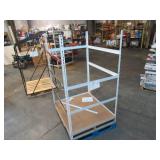 Adjustable White Metal Frame Built to Fit Onto Pallets - Perfect for Projects Adjustable White Metal Frame Built to Fit Onto Pallets - Perfect for Projects