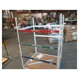 Adjustable White Metal Frame Built to Fit Onto Pallets - Perfect for Projects Adjustable White Metal Frame Built to Fit Onto Pallets - Perfect for Projects