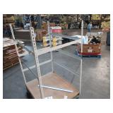 Adjustable White Metal Frame Built to Fit Onto Pallets - Perfect for Projects Adjustable White Metal Frame Built to Fit Onto Pallets - Perfect for Projects