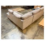 Large Gray Sectional Couch - Clean but Small Seam Tear Large Gray Sectional Couch - Clean but Small Seam Tear