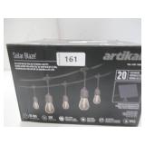 Artika Blaze 20 LED Bulb Outdoor Solar String Lights - 42 Feet - Matte Black Artika Blaze 20 LED Bulb Outdoor Solar String Lights - 42 Feet - Matte Black