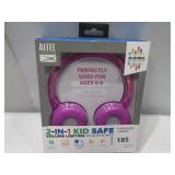 NEW NEW Altec Lansing 2-in-1 Bluetooth Kid-Safe Headphones - Princess Pink NEW NEW Altec Lansing 2-in-1 Bluetooth Kid-Safe Headphones - Princess Pink