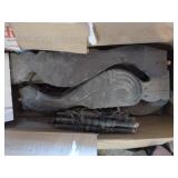 Box of Carved Wood Pieces Box of Carved Wood Pieces
