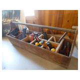 Vintage Wooden Tool Caddy Vintage Wooden Tool Caddy