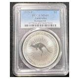 2025 AUSTRALIAN SILVER KANGAROO PCGS MS69