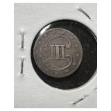 1853 US 3 CENT SILVER