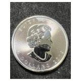 2019 CANADIAN MAPLE LEAF 1 TROY OZ .9999 FINE SILVER
