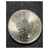 2019 CANADIAN MAPLE LEAF 1 TROY OZ .9999 FINE SILVER