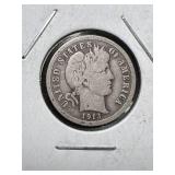 1913 US BARBER DIME