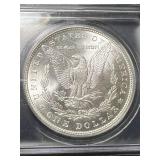 1887 US MORGAN SILVER DOLLAR ICG MS64