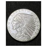 1 TROY OZ .999 FINE SILVER INDIAN ROUND