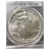 1989 AMERICAN SILVER EAGLE PCGS MS69