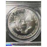 1989 AMERICAN SILVER EAGLE PCGS MS69