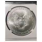 1999 AMERICAN SILVER EAGLE NGC MS69