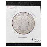 1911-S US BARBER HALF DOLLAR