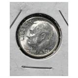 1957 US ROOSEVELT DIME BU