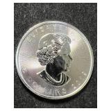 2019 CANADIAN MAPLE LEAF 1 TROY OZ .9999 FINE SILVER