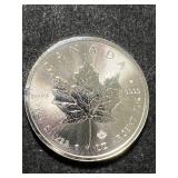 2019 CANADIAN MAPLE LEAF 1 TROY OZ .9999 FINE SILVER