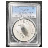2025 AUSTRALIAN KOOKABURRA SILVER ROUND PCGS MS69 35TH ANNIVERSARY