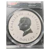 2025 AUSTRALIAN KOOKABURRA SILVER ROUND PCGS MS69 35TH ANNIVERSARY