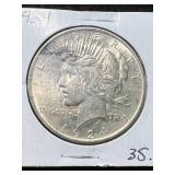 1924 US PEACE SILVER DOLLAR