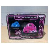 6V Pink Glow Bumper Car, Battery Powered Ride on for Children by Flybar