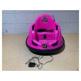 6V Pink Glow Bumper Car, Battery Powered Ride on for Children by Flybar