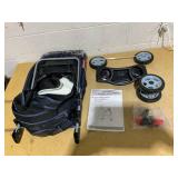 Bestpet Pet Stroller for Medium and Small Dogs, Foldable, 3 Wheels