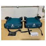 2PCS Diono Connect3 RXT Backless Booster, Slim Fit 3-Across