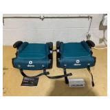 2PCS Diono Connect3 RXT Backless Booster, Slim Fit 3-Across