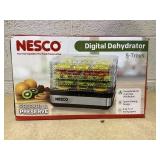 NESCO 5 Clear Tray Rectangular Dehydrator with Digital Timer