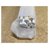 Daltile Restore Bright White 1/2 in. x 12 in. Glazed Ceramic Jolly Trim Tile