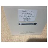 5PCS Laura Ashley Silver Watch & Jewelry Set