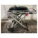 Weber Traveler Portable Propane Gas Grill, Black
