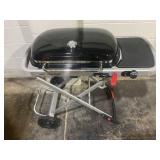 Weber Traveler Portable Propane Gas Grill, Black